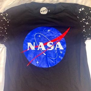NASA Black unisex T-shirt